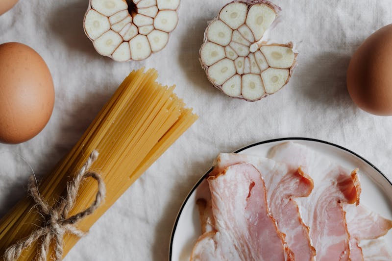 Spaghetti alla Carbonara auténtica en Pizzeta